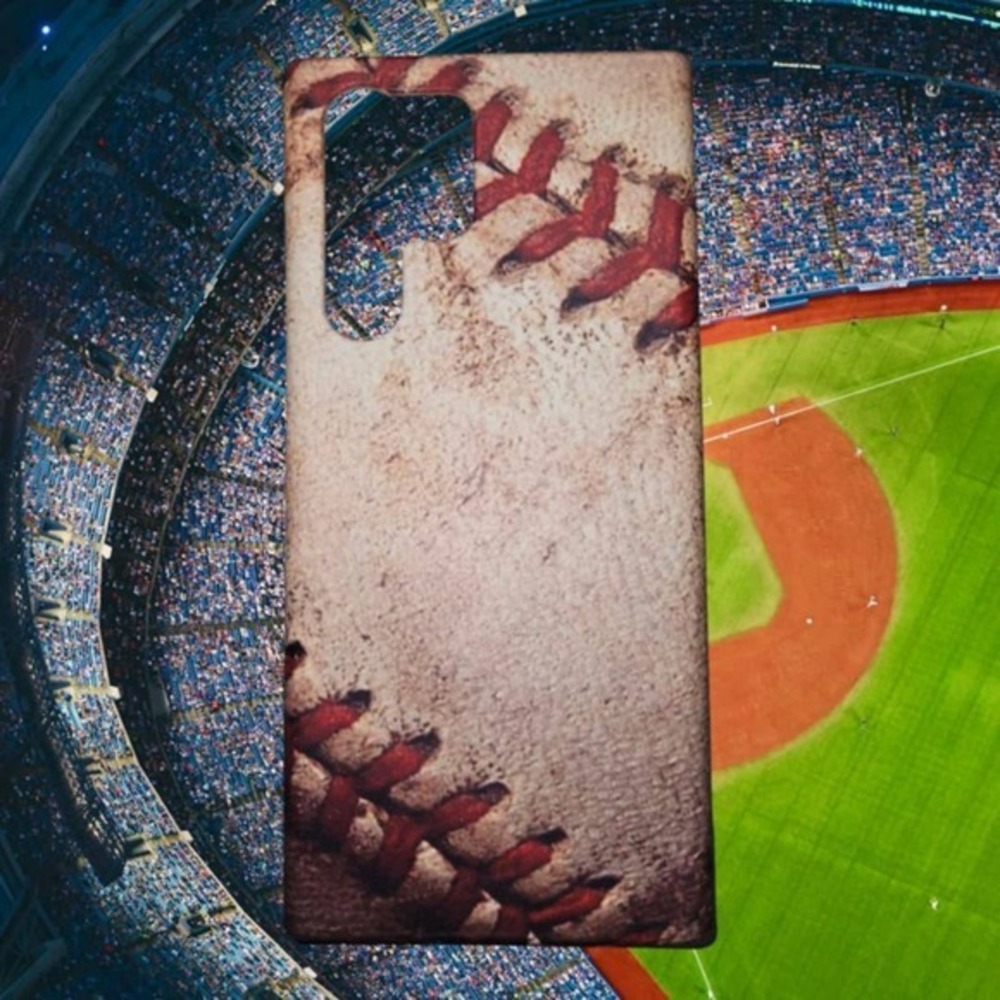 Samsung Galaxy S22 Ultra Baseball Grunge Hard Cover (4373)